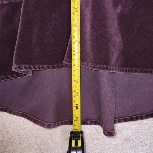 H&M Purple Velvet Layered Skirt, Size 4 - Picture 7 of 7